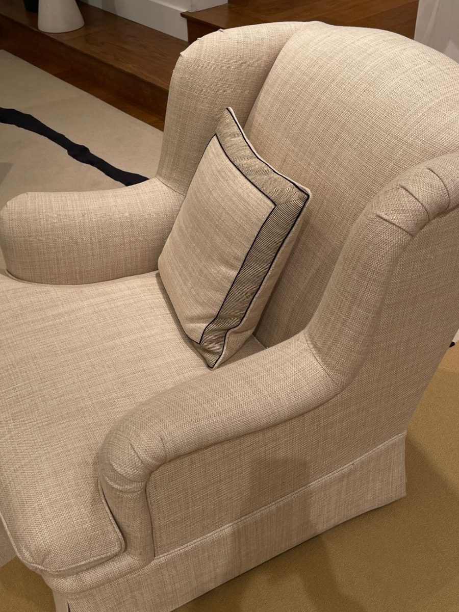 Boucle accent chair